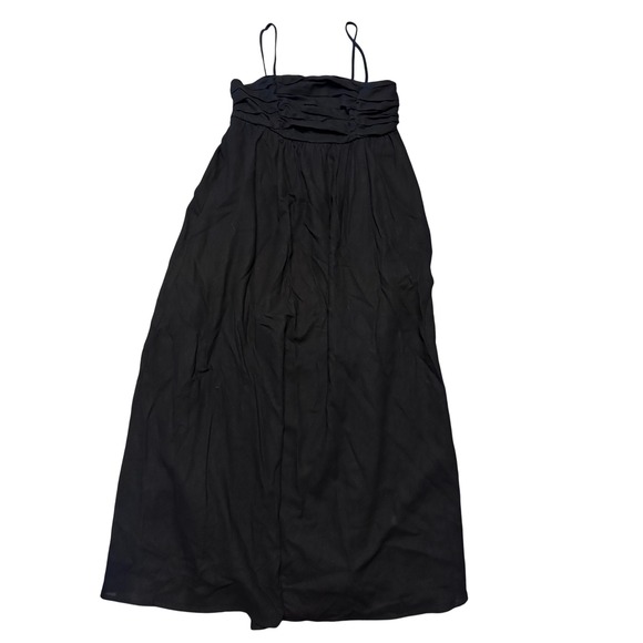 Free Assembly Dresses & Skirts - Free Assembly Linen Blend Midi Dress BLACK Small